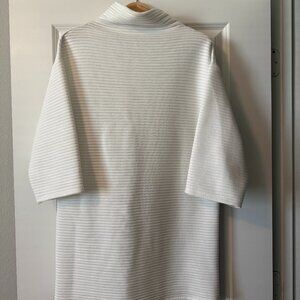 ZARA White High Neck Blouse
